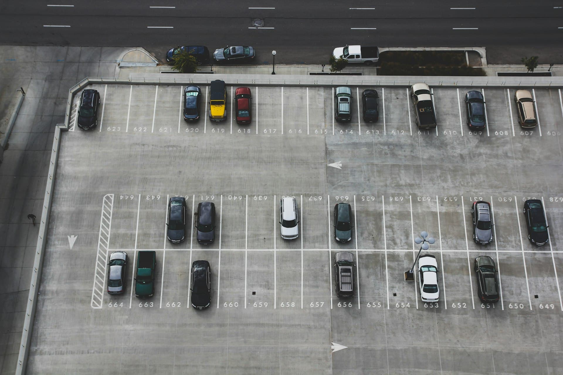 Modern managed parking facility